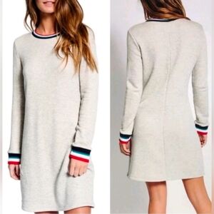 Sol Angeles Flag Roma Heather Gray Sweater Dress, Size S